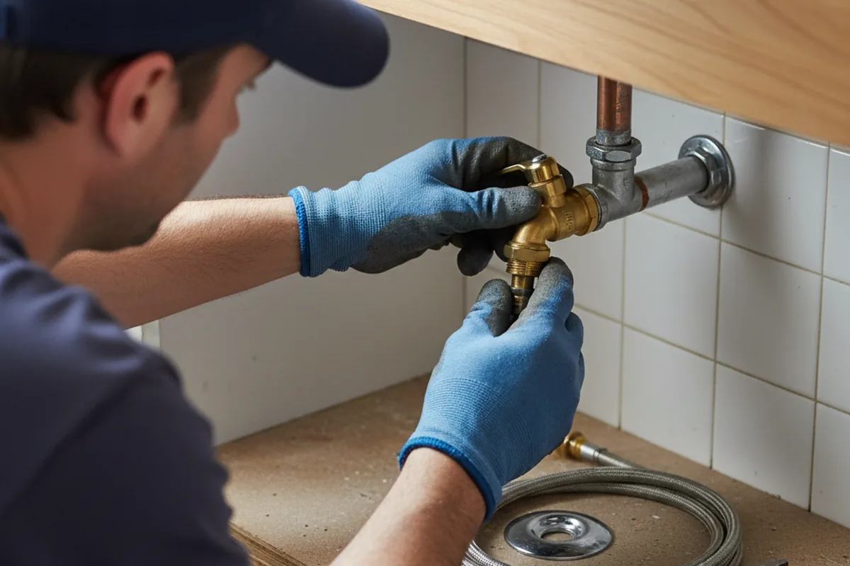 Shutoff valve and fitting work during Emergency Plumbing in Oldsmar